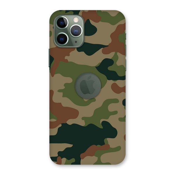 Army Camouflage Back Case for iPhone 11 Pro Logo  Cut